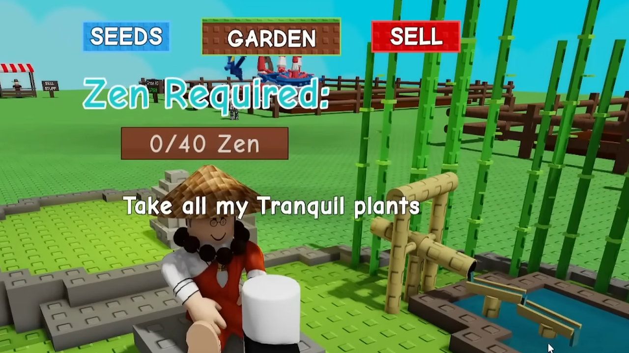 How tranquil plants work in Roblox Grow a Garden: Mechanisms