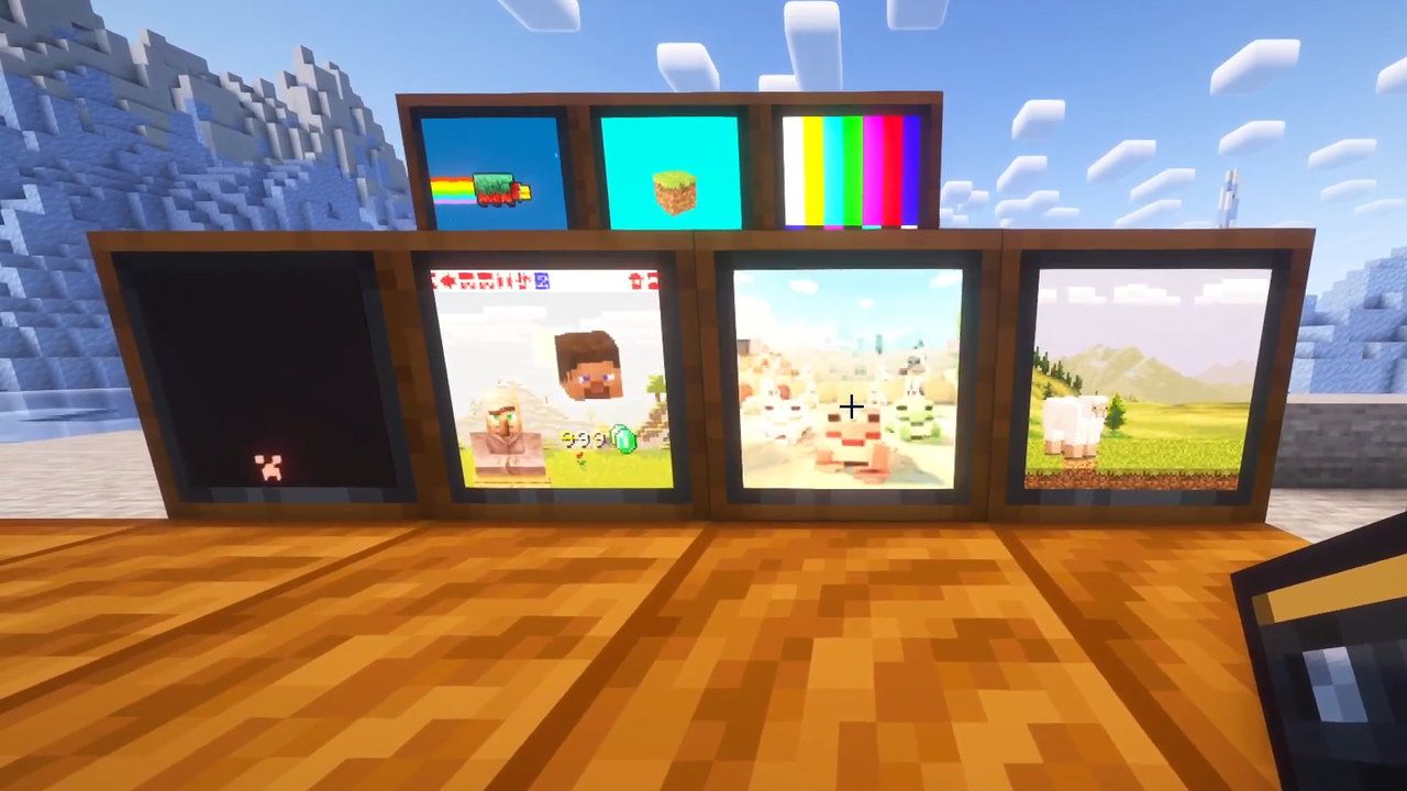 Minecraft TV mod (Vista) & other ways to make a TV in Minecraft