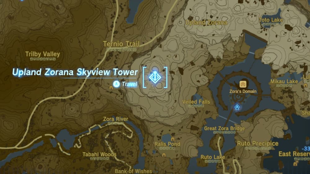 Zora Spear location Tears of the Kingdom